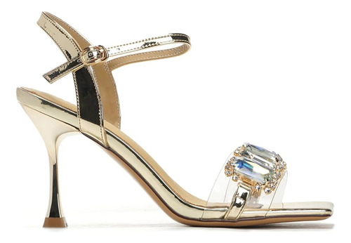 Zapatos De Tacon Cristal Transparente Para Mujer