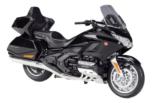 Motocicleta Welly Honda Gold Wing Negra 1/12 Q1 2020