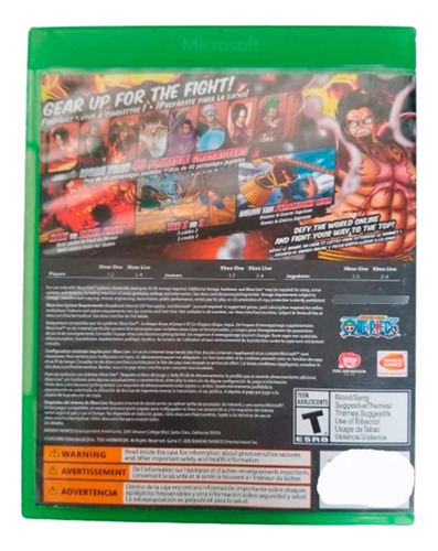 One Piece -burning Blood Para Xbox One Formato Fisico (Usado)