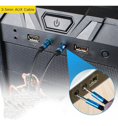 Imagen 8 de 9 de Adaptador De Micrófono Y Audífonos Para Pc - De Trrs A Trs