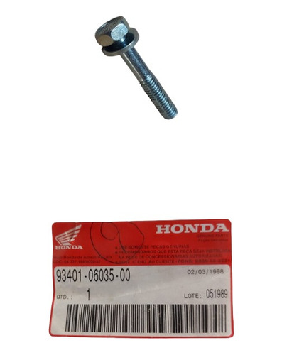 Par Parafuso Arruela 6x35 Cg125 Cargo 95-99 Original Honda