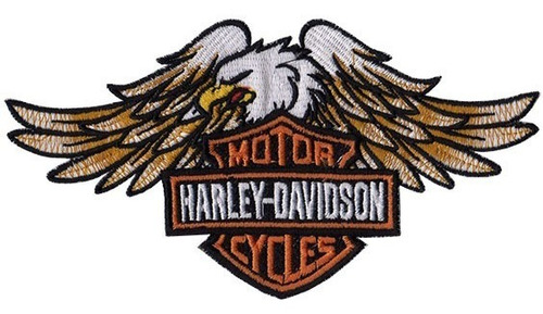Parche Bordados Harley Davidson Aguila Escudo