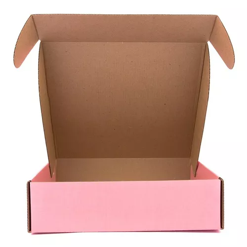 Paquete de 20 cajas de envío, de cartón, pequeñas, de color rosa, de cartón  corrugado, cajas de envío para embalaje para pequeñas empresas