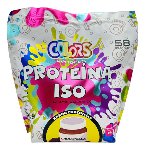 Colors Supplements Proteina Iso 58 Servicios 2.2 Kg Sabor Pastel De Fresa