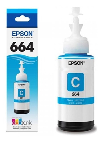 Tinta Epson 664 Cian