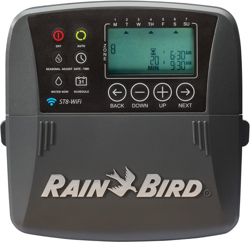 Imagen 1 de 9 de Sistema Riego Inteligente Temporizador Rain Bird Wifi 8 Zona