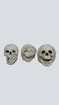 Comprar Calaveras Craneo Trio De Yeso,no Oigas\u002Fno Mires\u002Fno Hables