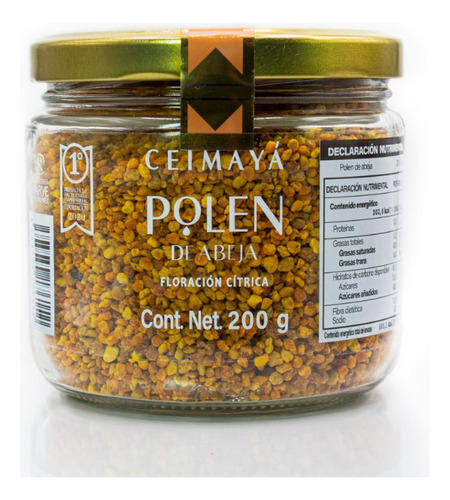 Polen Abeja Ceimaya 200g Floracion Citrica Granulo Kosher