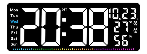 Reloj De Pared Digital Con Pantalla De Temperatura Reloj