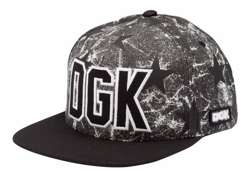 Boné Dgk Rough Snapback Black Skate