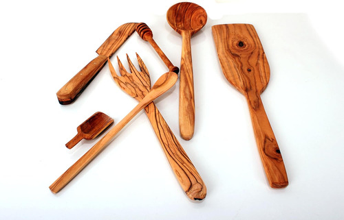 Conjunto De Madera De Olivoeleva Tu Experiencia Culinaria Co