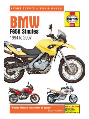 Bmw F650 Singles (94 - 07) Haynes Repair Manual - Auto. Eb17