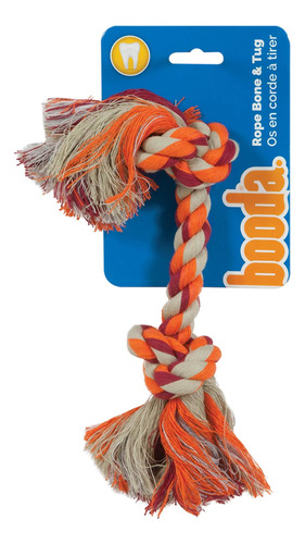 Petmate Booda Hueso De Cuerda De Dos Nudos, Multicolor, Pequ