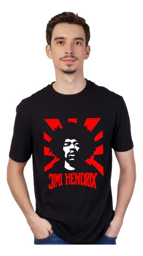 Remera Jimi Hendrix - Cuello Redondo Unisex - Dis_02