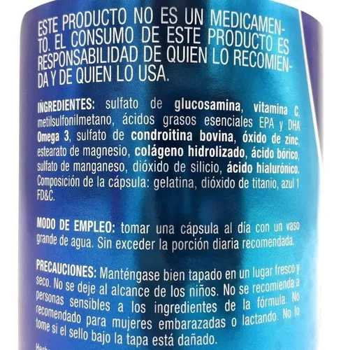 Glucosamina Condroitina Premium JustFx 90 cápsulas con Ácido Hialurónico,  Colágeno Hidrolizado, Zinc y Boro. : .com.mx: Salud y Cuidado Personal