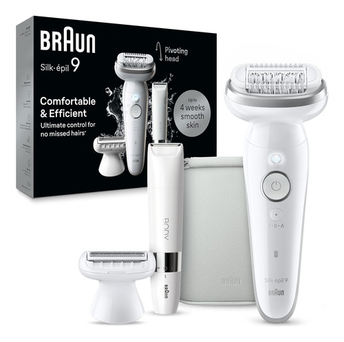 Braun Silk-épil 9 Epilator, Pivoting Head, Wet And Dry, I...