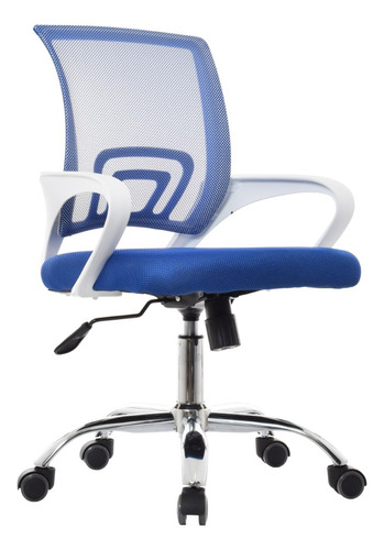 Silla De Oficina Atlantis Eco Azul-blanco Bonno