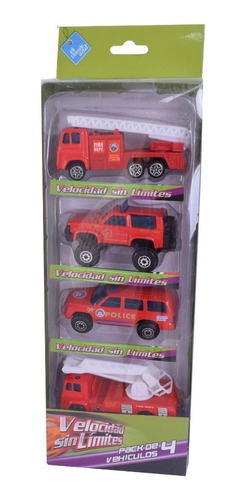 Autos Coleccionable X 4 Escala 1:64 Simil Hot Wheels 6232