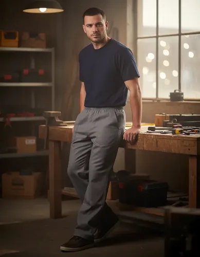 Calça De Brim Pesado Uniforme Profissionalenvio Imediato