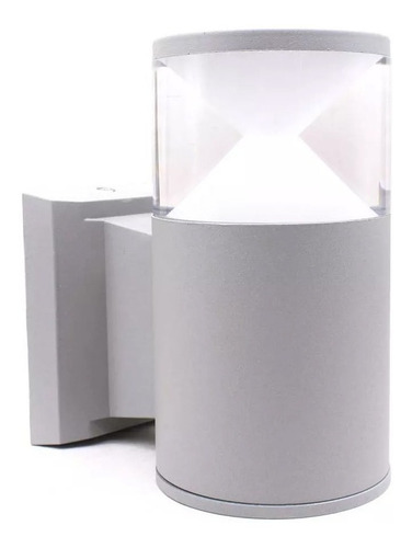 Imagen 2 de 8 de Luminaria Led Exterior 1 Luz Color Gris Lh-2097