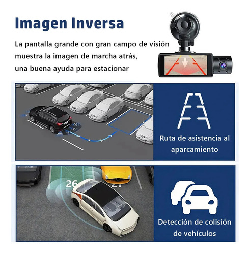 Ycrigns® Cámara Para Automóvil Hd 1080p 3 En 1 Wi-fi Incorporado