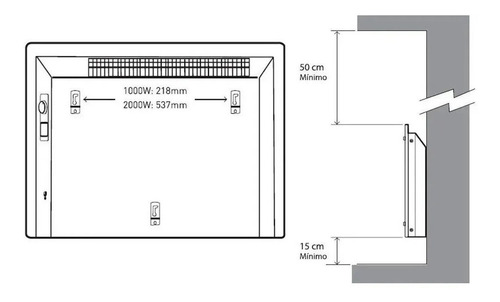 Calefactor Eléctrico Peabody Pe-vc20 Negro 220v P2