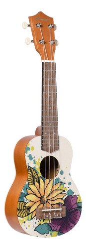 Ukelele Soprano Bamboo U-21 Spring + Funda Color Gris