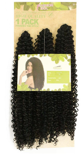 Cabelo Orgânico - Sleek True Me Crochet Braid - Tulipa Cor Preto #1B