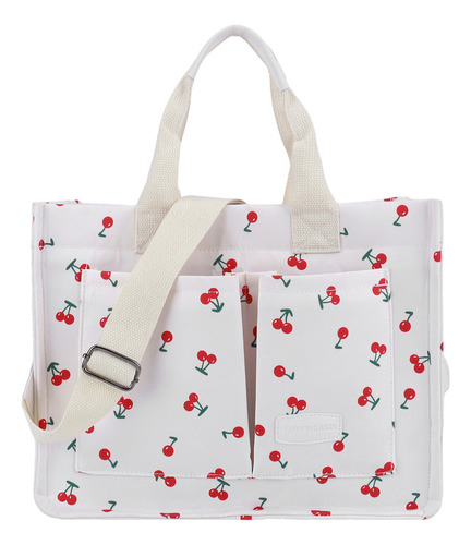 I Bolso De Mano Con Estampado De Cerezas For Mujer, Con