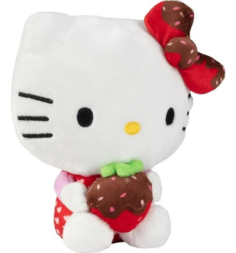 Peluche Hello Kitty Fresa Con Chocolate Sanrio 20cm Original