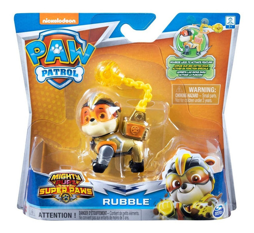 Rubble Mighty Pups Super Paws Paw Patrol