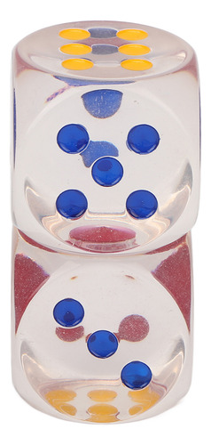 Juego De Dados De Plástico, 2 Unidades, Transparentes, Imper