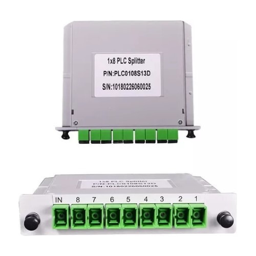 Divisor De Fibra Óptica Sc Apc Plc, Ftth Plc 1x8