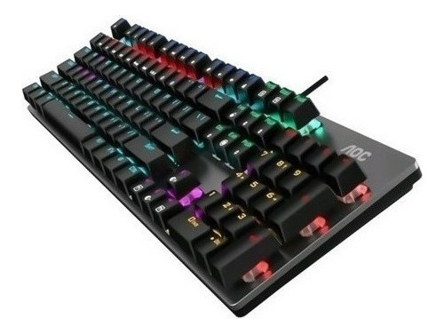 Teclado Gamer Mecanico Rgb Aox Alta Gama Ergonomico