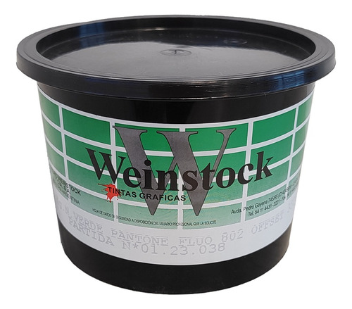 Tinta Verde Fluo Pantone 802 Weinstock 35167 X 1 Kg