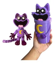 Comprar Catnap Gato 3d Smiling Critters Poppy Playtime + Vaso 23cm