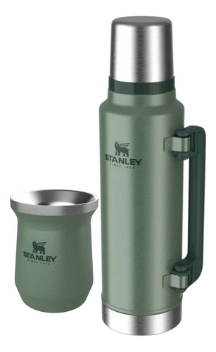 Set Mate 236ml + Termo 1,4lts Acero Inox. Stanley Original