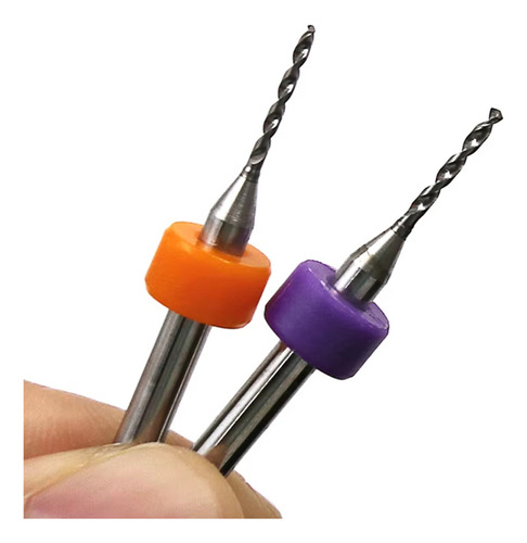 Mini Broca Pcb De 0.3mm A 1.2mm Tungsteno Cnc 10 Unidades