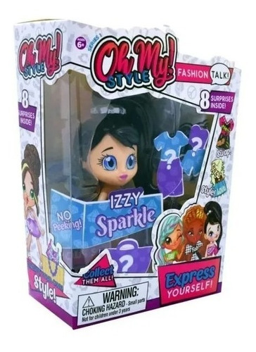 Muñeca Con 8 Sopresas Oh My Style Izzy Sparkle Ikk0168