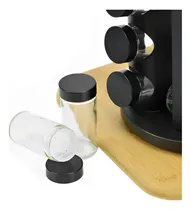 Comprar Porta Condimento Giratório 9 Pote Vidro Tampa Dosadora