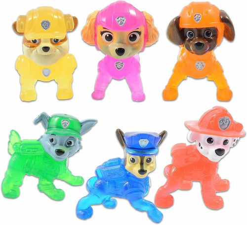 Imagen 2 de 3 de Set 6 Mini Figuras Paw Patrol La Pelicula Patrulla Canina