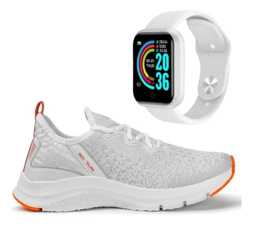 Tênis Feminino Running Academia Relógio Inteligente Celular Menor preço em Tênis Feminino Running Academia Relógio Inteligente Celular