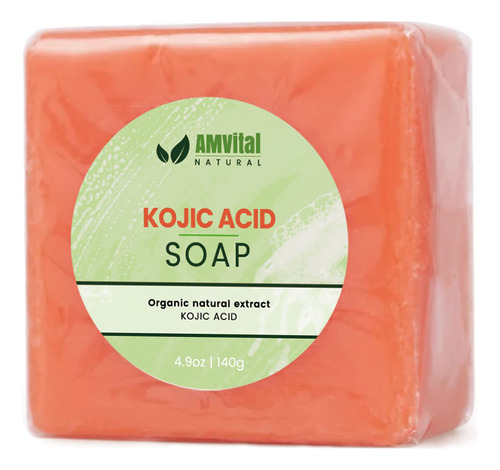 Amvital Barra De Jabon De Acido Kojico Natural Para Cara Y C