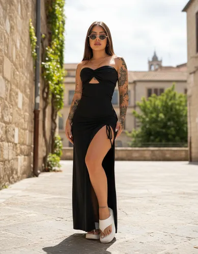 Vestido Midi Fenda Feminino Tomara Que Caia Festa Tendencia