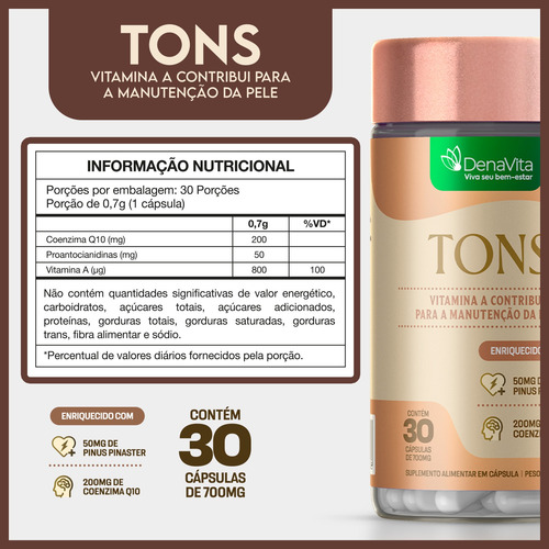 Kit Tons Coenzima Q10 Pinus Pinaster + Quitosana Denavita
