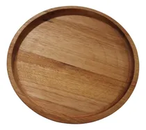 Comprar Plato De Madera 23 Cm Tabla Eucalipto Asado Picadas Redondo