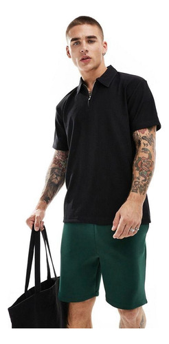 Polo Camisero Con Cierre Slim Fit Fast Style