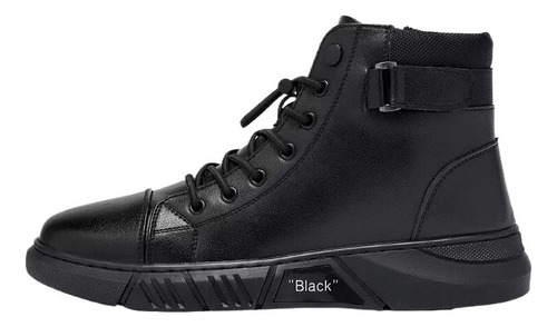 Botines Para Hombre, Zapatos Casuales De Cuero Pu