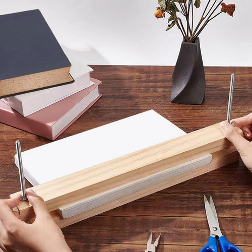 Prensa De Madera Para Encuadernación De Libros, Herramienta