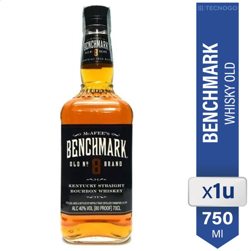 Imagen 3 de 4 de Whiskey Whisky Benchmark Nº 8 Bourbon 750ml Americano 40%
